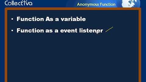 5 Anonymous Function    Javascript and JQuery