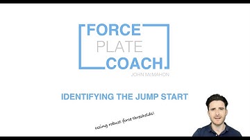 Identifying the jump start from force plate data