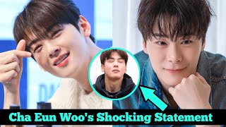 "I Felt Guilty, He Comes in My Dream" Cha Eun Woo's Statement about Moobin || News Crowd