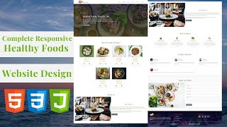 Responsive | Foods Restaurant | Website Design Tutorial  Using / HTML / CSS / JAVASCRIPT  / Part 1 /