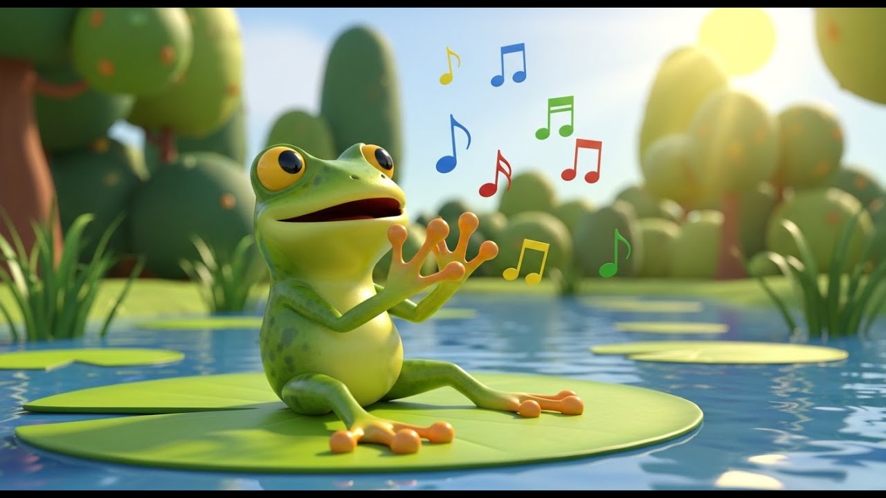Happy Frog Splash and Sing | Fun Animal Water Song for Kids | Nursery Rhymes & Songs for Children