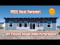 This house is heated completely for free passive solar design performance 56 diy build