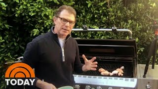 Bobby Flay And Al Roker Show How To Make Barbecued Chicken Today Youtube