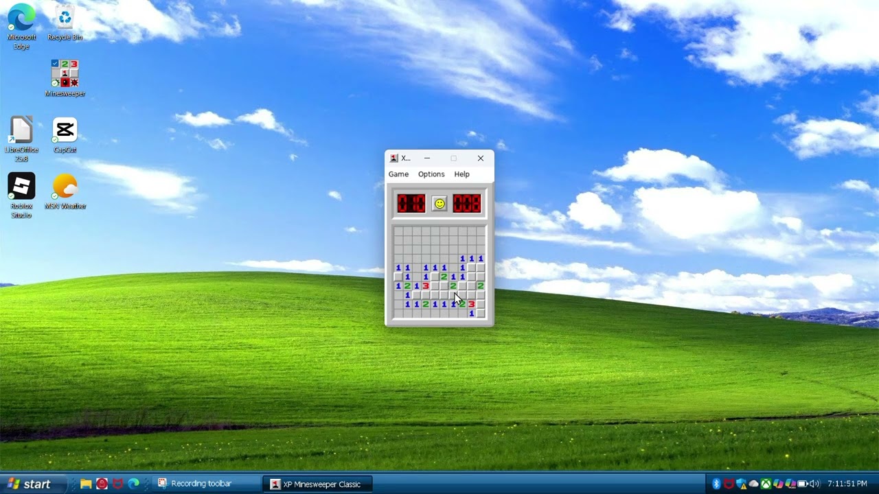 Minesweeper windows xp theme