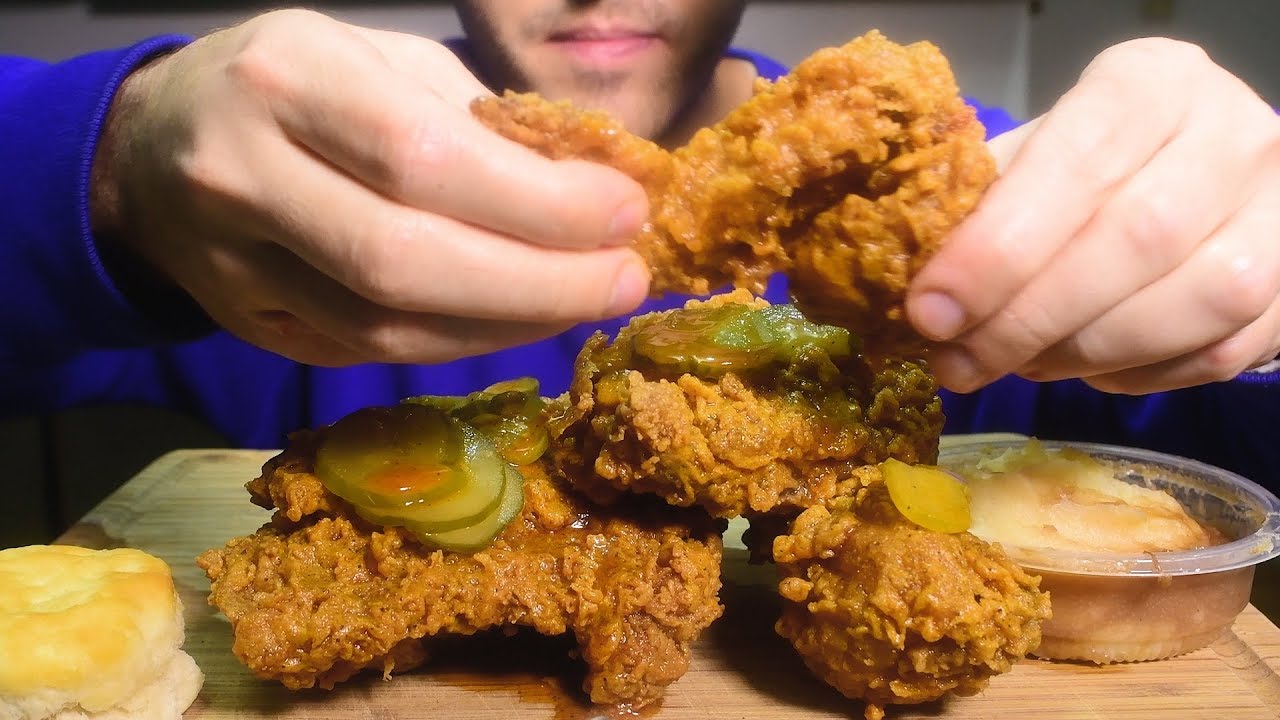 ASMR KFC BBQ Fried Chicken 닭 튀김 ! Extra Crispy ( Crunchy Eating Sounds ) | Nomnomsammieboy