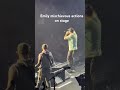 Linkin Park concert, Emily actions on stage #rockmusic