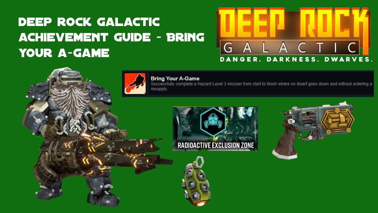 Deep Rock Galactic Achievement Guide - Bring Your A-Game - YouTube