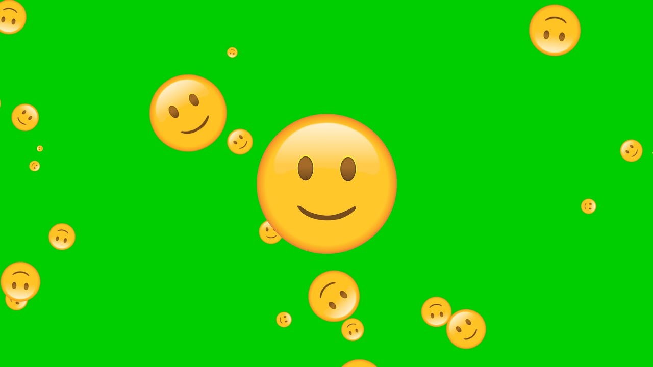 Smiling Face Emoji Green Screen 10 Minutes HD YouTube