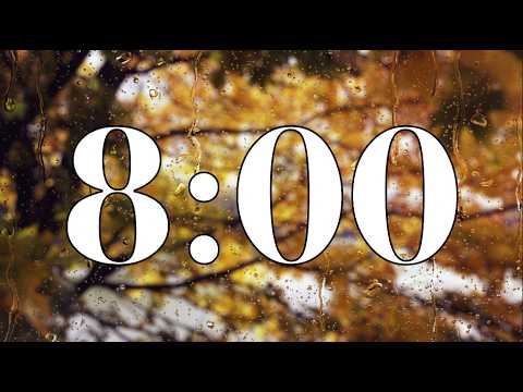 8 Minute Timer 🌧️  Fall Rain on Window | Lofi Music & Rain Sounds for Focus & Study