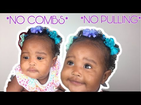 How To Style Babies Hair Without Damaging/Pulling ❤️ Easy Baby Hair Style -  YouTube