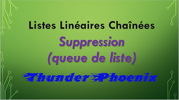 Listes Linéaires Chaînées : Comment supprimer le dernier élément de la liste