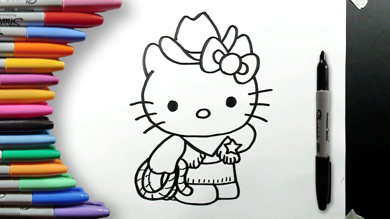 Dibujos Para Colorear De Hello Kitty En La Playa Dibujos De Hello