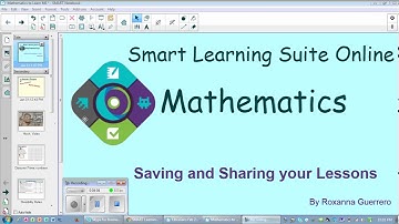 Sharing SMART Notebook Files and SMART Learning Suite Online Introduction