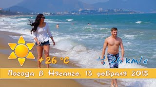 Погода в Нячанге. 13 февраля 2015(Сегодня в Нячанге солнечно. Температура +26°C, ветер 26 км/ч. Хорошее время для прогулки и отдыха на пляже. ..., 2015-02-13T20:01:47.000Z)