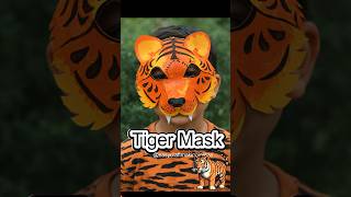 Pembuatan topeng harimau | kerajinan topeng hewan | kostum harimau #topenghewan #harimau #topengh...