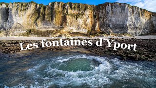 Les fontaines d'Yport : un "vortex" sur la plage !