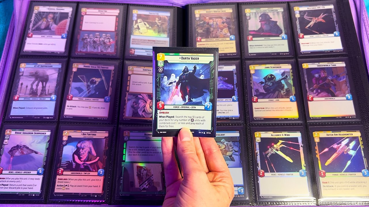 ASMR Star Wars Unlimited Card Collection (Whispered, Tracing)