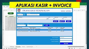 Aplikasi Invoice Kasir VBA Excel