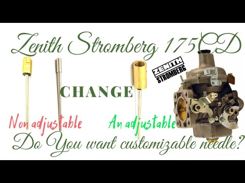 स्ट्रोमबर्ग 175 सीडी-2 फिक्स्ड नीडल्स को एडजस्टेबल नीडल्स से बदलना #STROMBERG175CD #carburettor