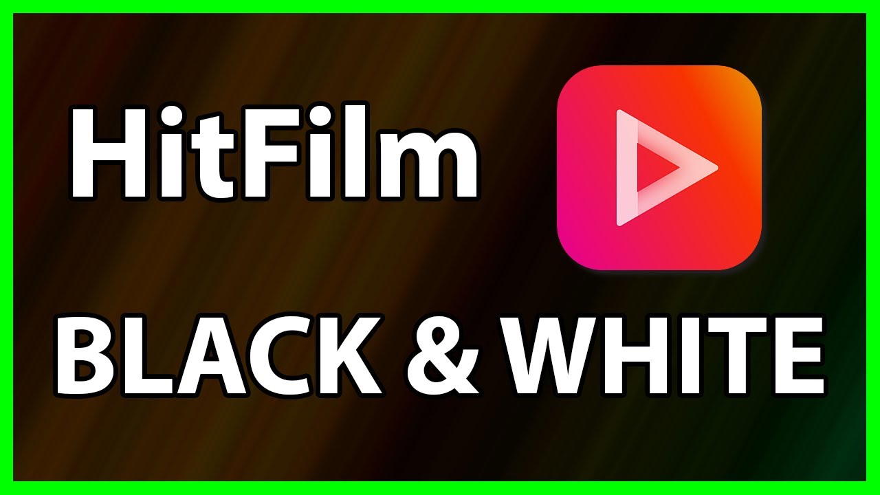 How to Convert a video to Black and White in HitFilm 2022 HitFilm