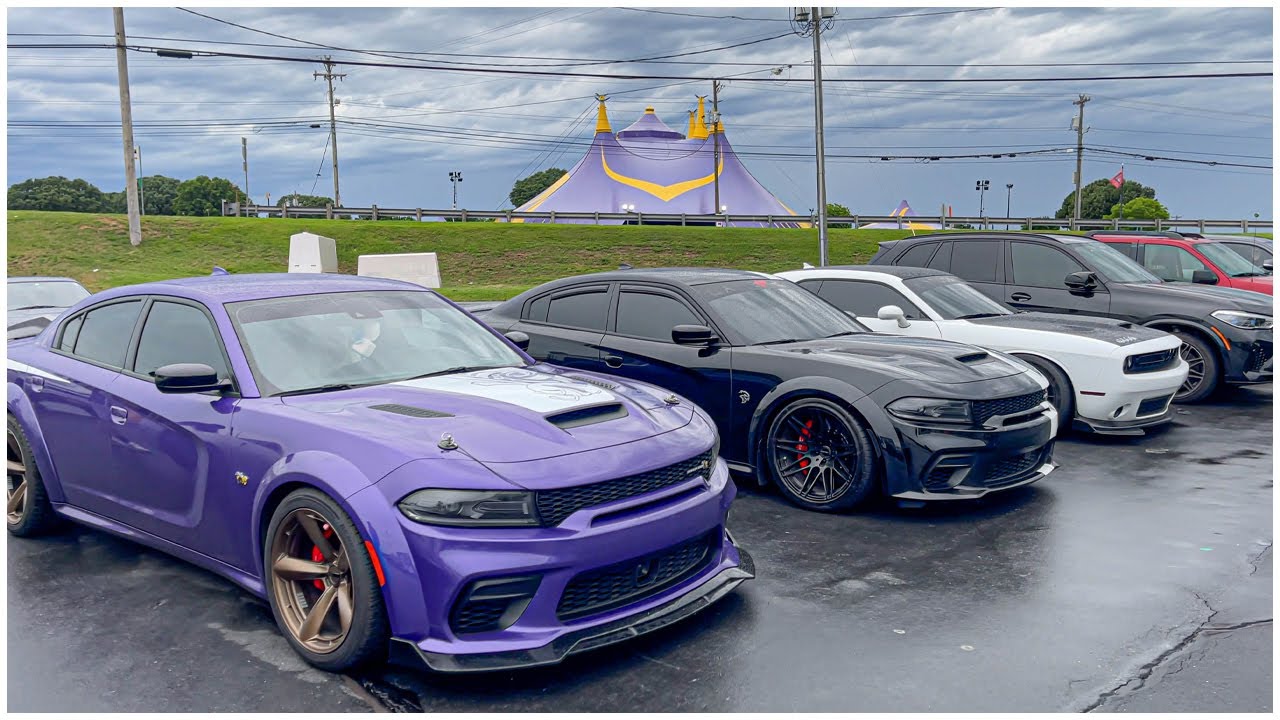 Driving a 1,000HP Hellcat Charger in the RAIN to CARS & COFFEE ...