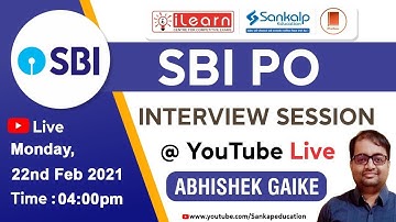 SBI PO Mock Interview Session || Tip