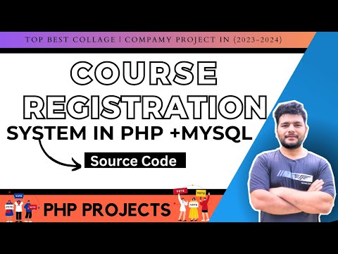 Online Course Registration System Using PHP MySQL  || Source Code Download