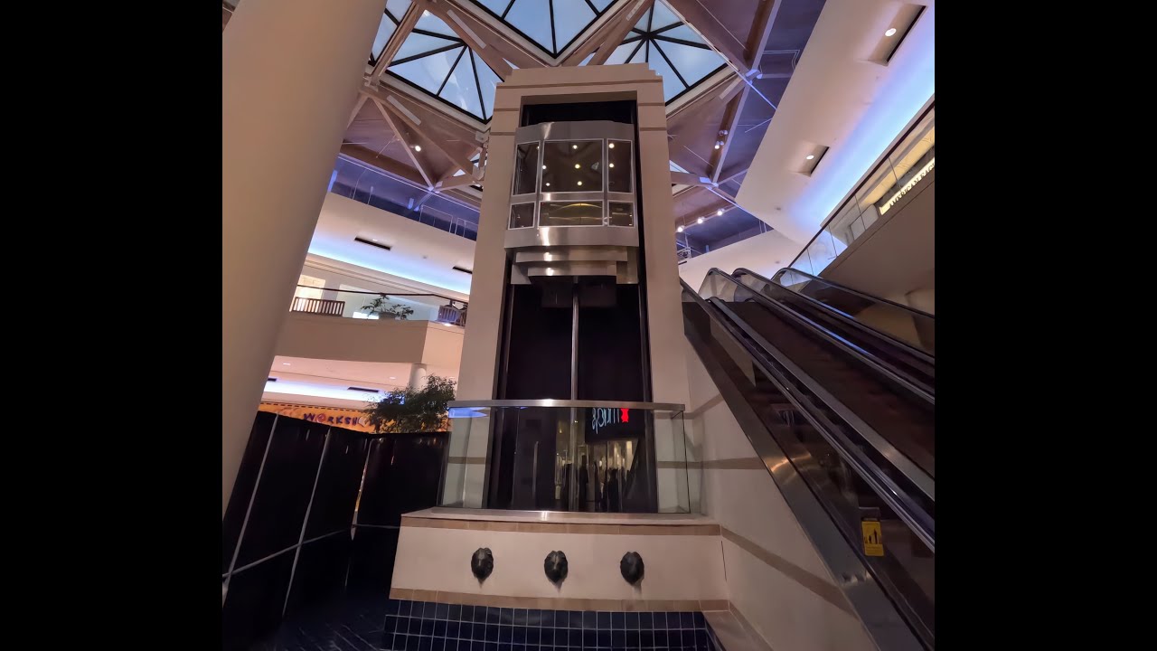 Machine Room! Huge Schindler MT Hydraulic Scenic Elevator at Chapel Hills Mall in Colorado Springs