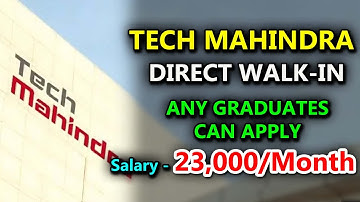 Walk in Drive at Tech Mahindra For Freshers : PDTV