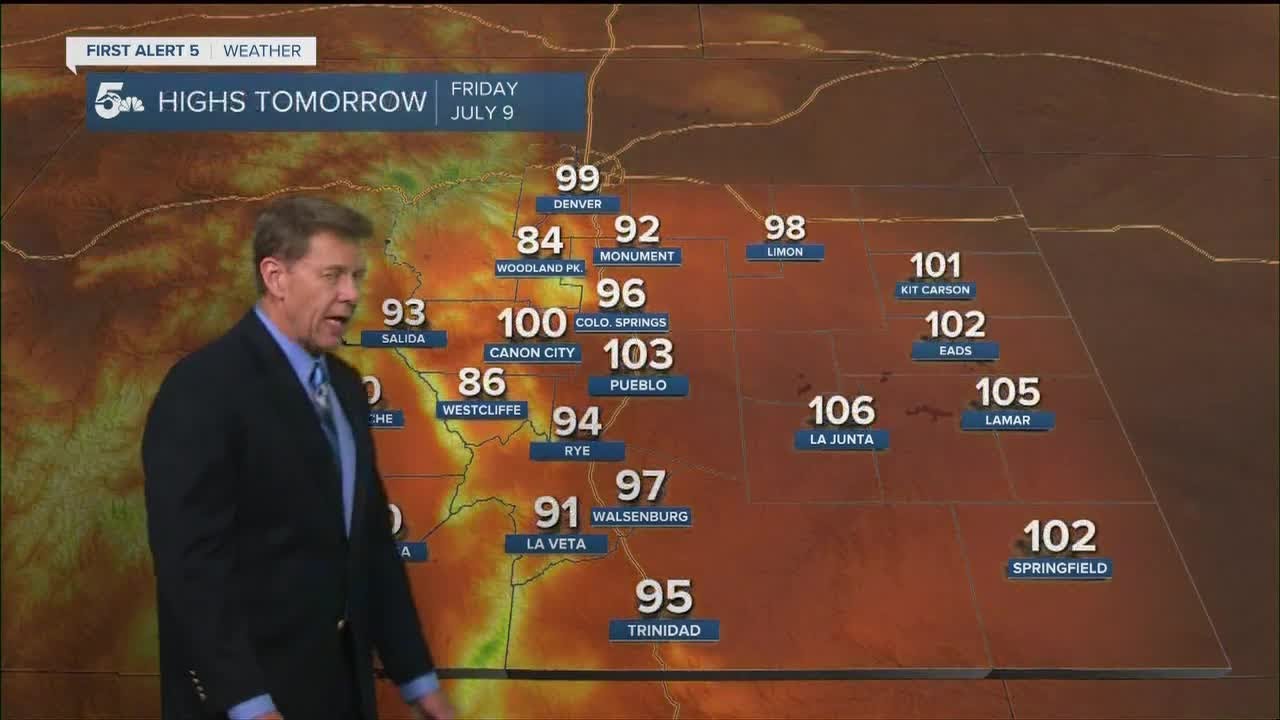 Daily record high temperatures likely on Friday - YouTube