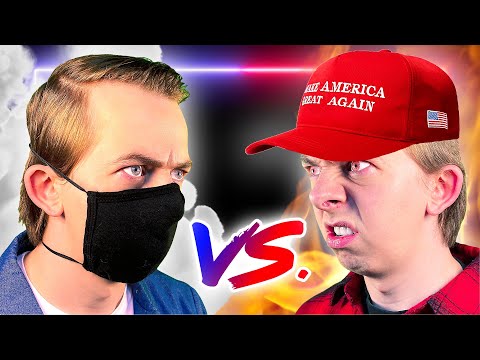 Trump Supporter vs. Liberal (Face Mask Rap)