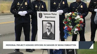 Memorial Project honors fallen officer in danger of being forgotten
