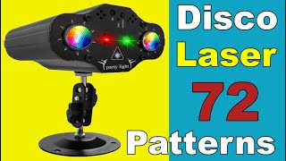 72 Patterns Projector Stage Light Party Laser