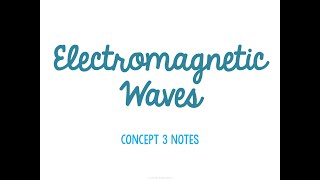 Unit 5 Waves Concept 3 Notes *UPDATED*
