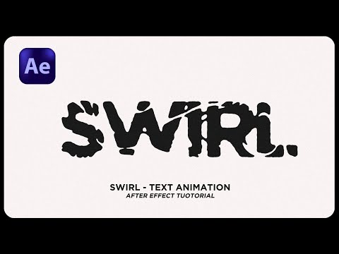 Learn Swirly Text Animation in After Effects | Typography Design 2025