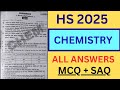 Class 12 Chemistry Question Paper 2025 solution2025|Hs Chemistry Question Paper2025|Wbchse Chemistry