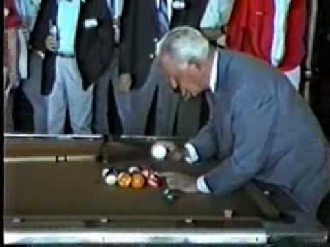 Willie Mosconi 1987 Billiards Expo Trick Shots