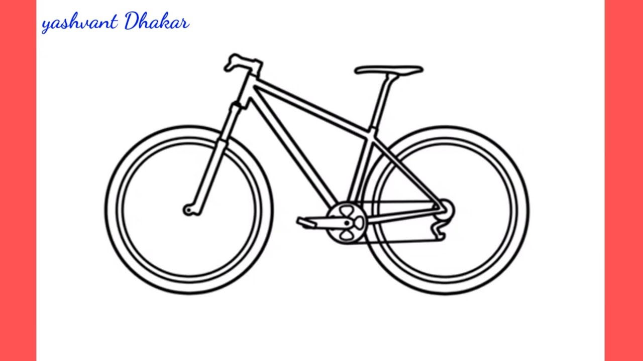 cycle ki drawing popular 