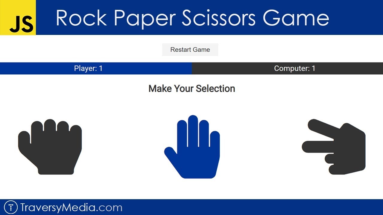Rock Paper Scissors Game - UI & JavaScript - YouTube Rock Paper Scissors Game - Ui & Javascript - Youtube