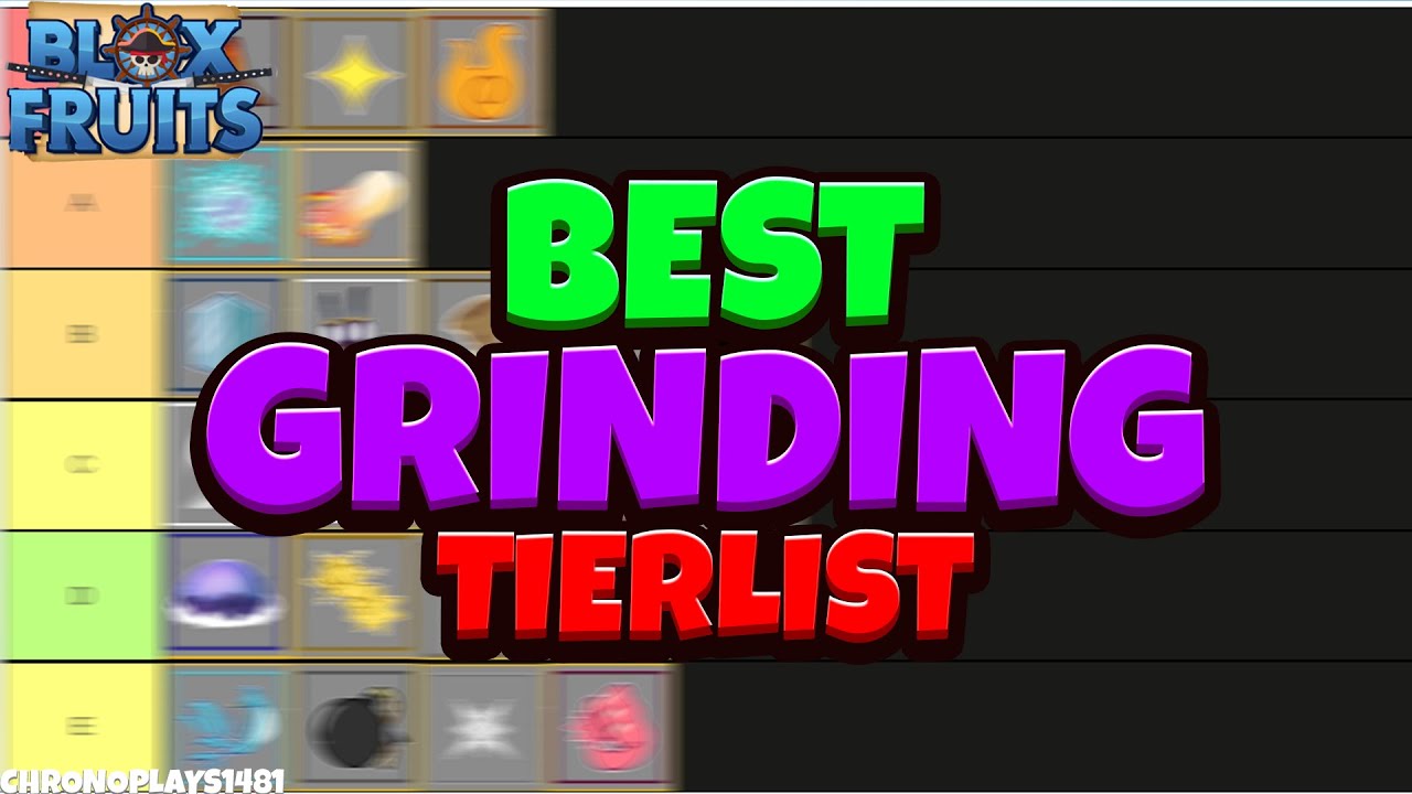 All Devil Fruits Ranked for Grinding/Leveling [Tier List] - Blox Fruits  (Update 14) [Roblox] 
