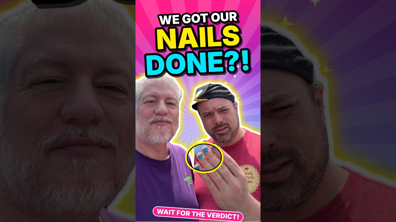Two Bearded Guys Get Mani-Pedis 💅 Wait for the Verdict! #ManiPedi #NailSalon #MenWhoPamper #SelfCare