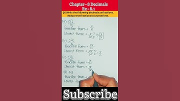 Chapter - 8 Decimals | Ex - 8.1, Q5 | Class 6th | Maths