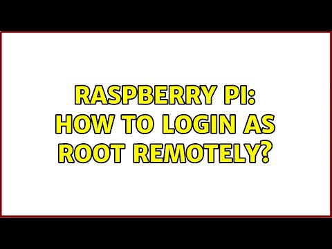 Raspberry Pi: How to login as root remotely? (3 Solutions!!)