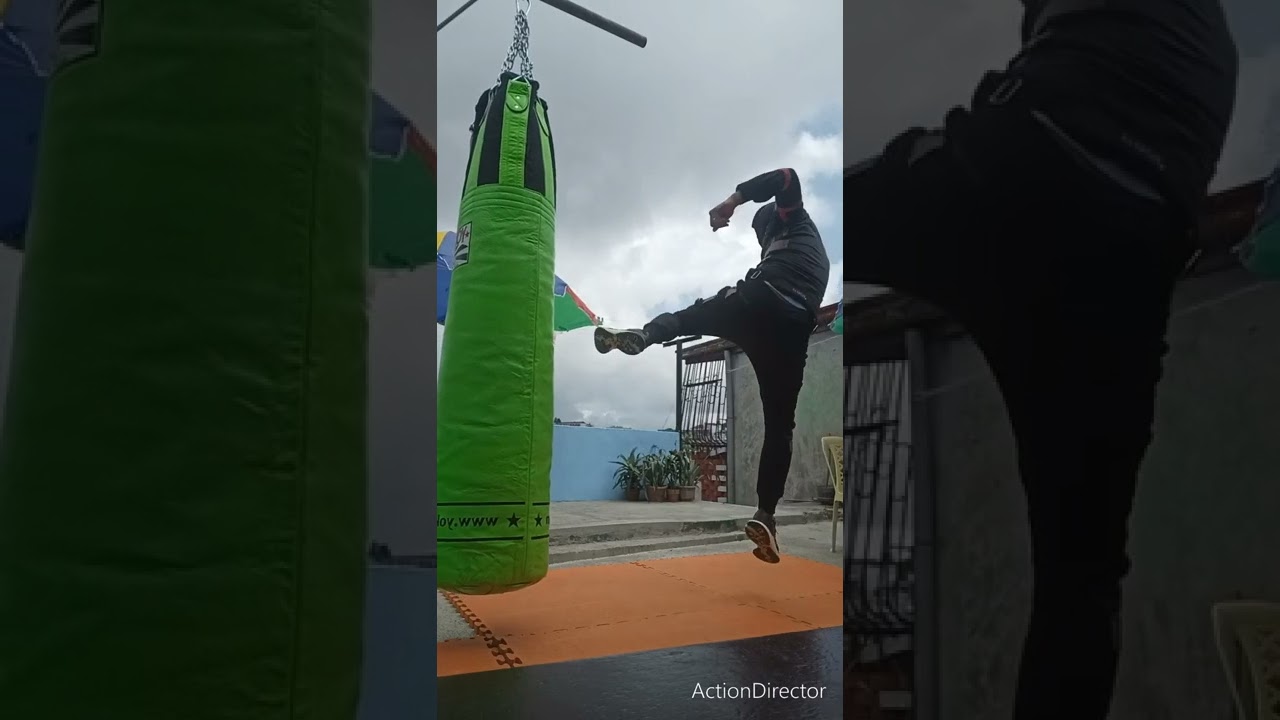 FLYING SIDEKICK TRAINING FROM MY HOMEMADE SUPERHERO COSTUME