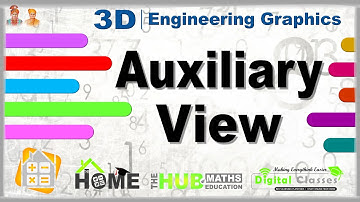 Auxiliary View - Part 2 | 3D Presentation | Engineering Drawing