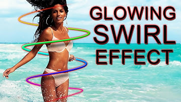 Glowing Swirl Effect - Photoshop Tutorial - Neon Glow Lines Around A Person
