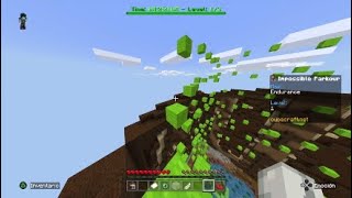 Me paso un parkour imposible en cubecraft Minecraft Bedrock