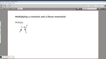 Multiplying a constant by a monomial
