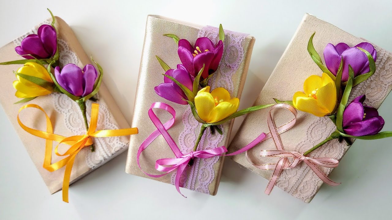 How to pack and beautifully arrange a gift for March 8.