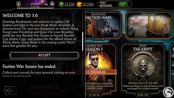 My First Krypt Adventure. Update 5.0 | Mortal Kombat Mobile